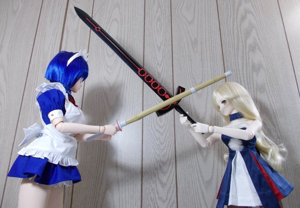 Towa and Saber Duel.JPG