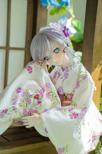 Anastasia in yukata