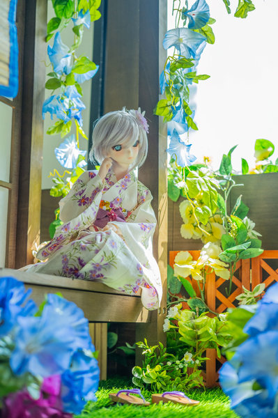 Anastasia in yukata