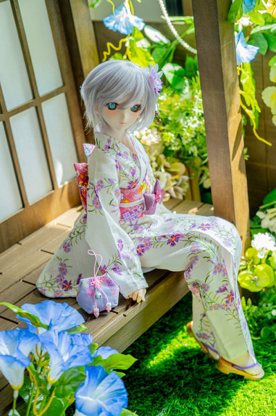 Anastasia in yukata
