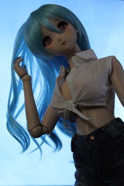 Towa's Sky Blue Hair