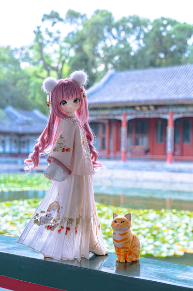 Uyuri with cat 🍓🐈💕